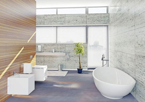 别墅装修 豪宅设计 简洁流畅的卫浴设计